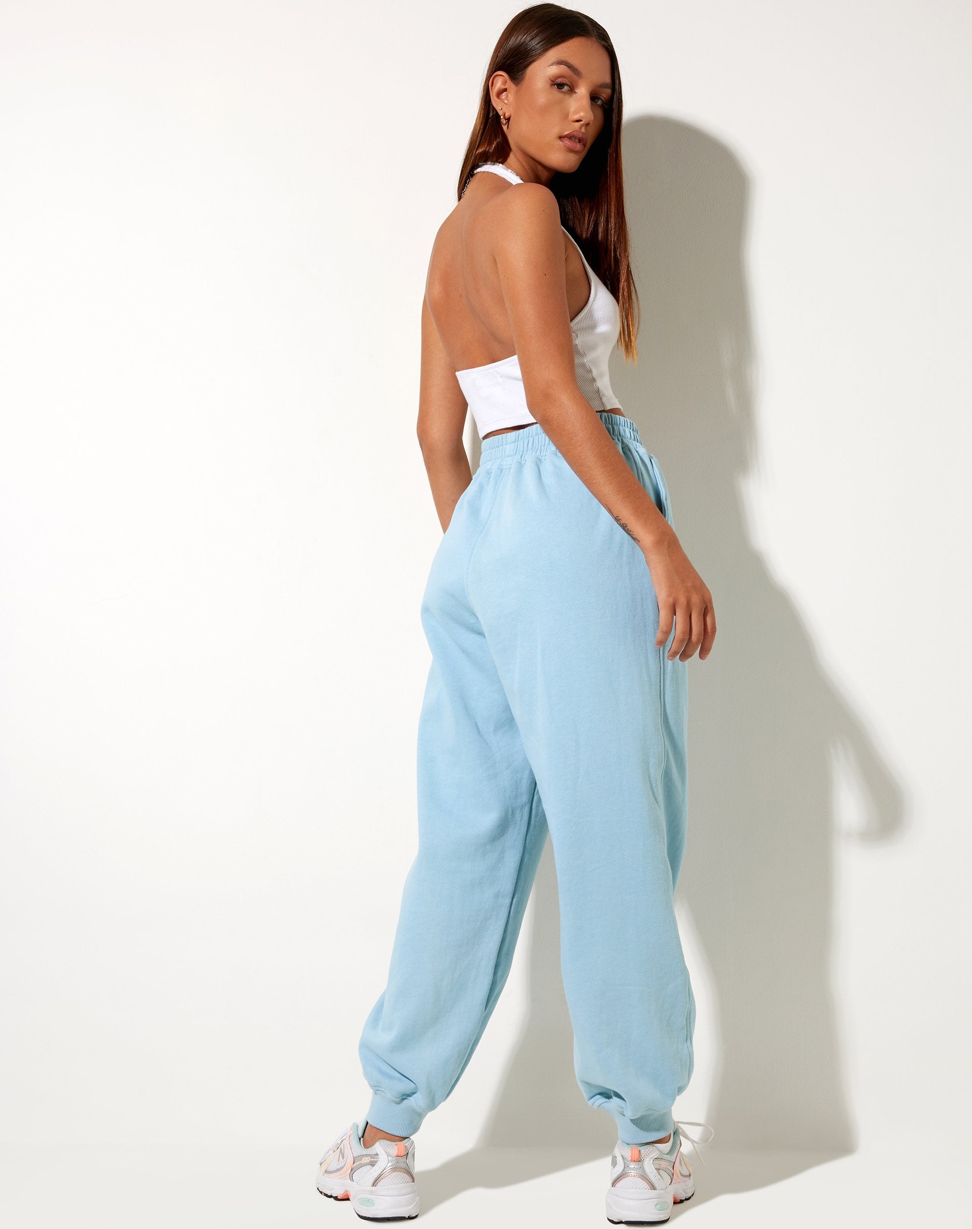 Blue discount missguided joggers