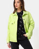 Image of Oversize Denim Jacket in Lime