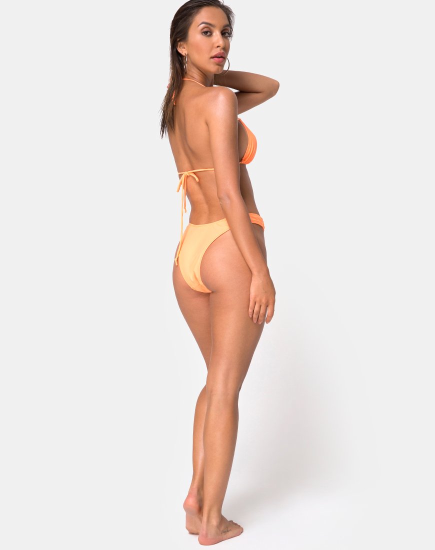 Image of Pami Bikini Top in Highlighter Orange