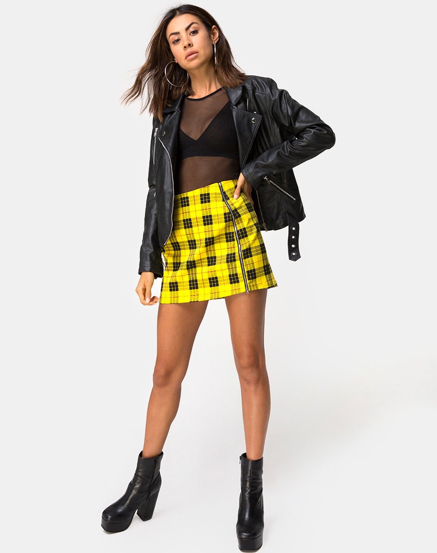 Image of Pelaty Mini Skirt in Winter Plaid