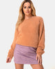 Image of Pelmo Skirt in Suede Purple