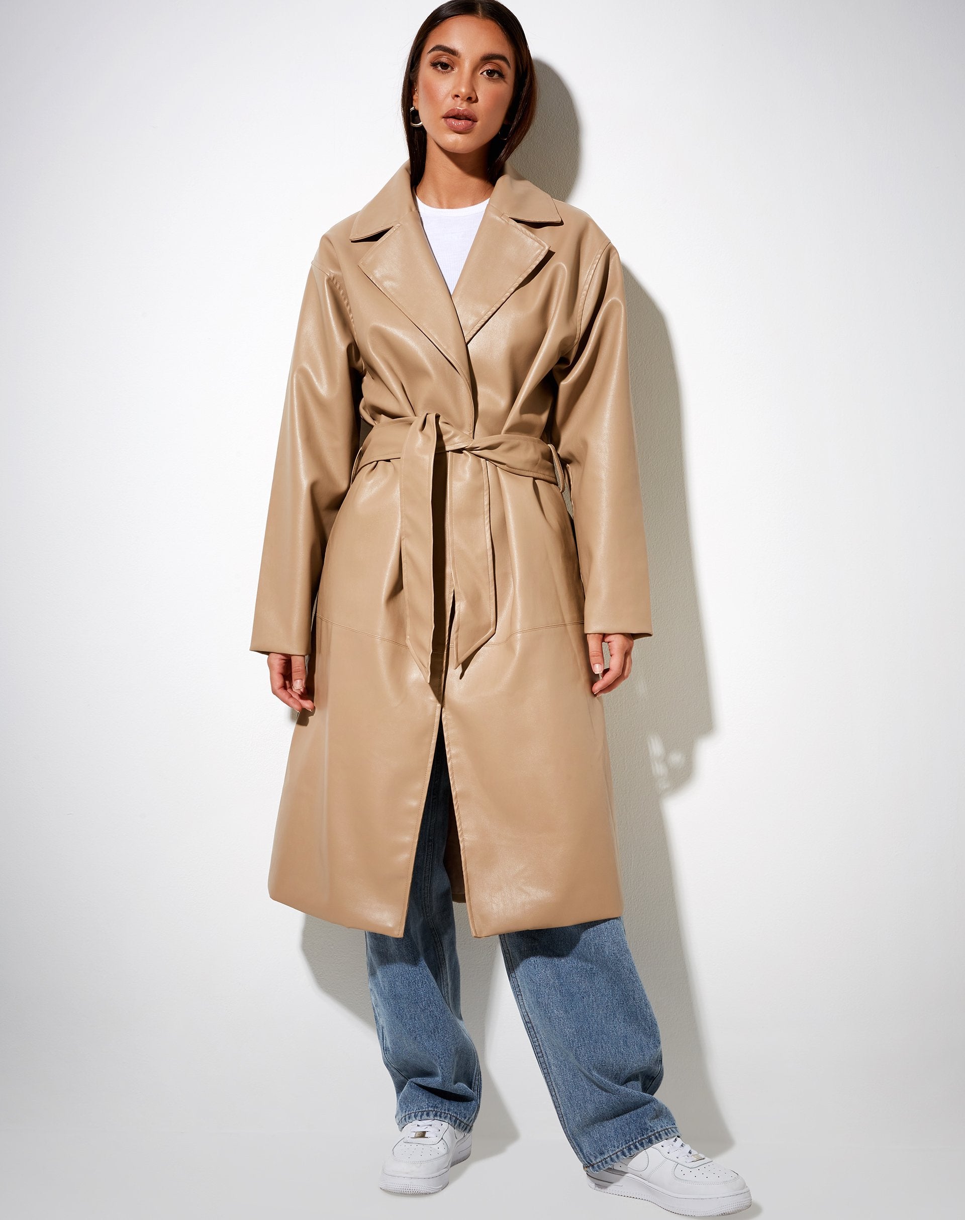 Tan duster hot sale coat