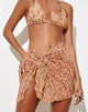 Image of Pao Sarong in Small Flower Brown