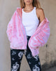 Image of Emerson Jacket in Faux Fur Pink