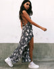 Image of Hime Maxi Dress in White Rose Grey