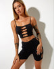 Image of Qilia Crop Top in Black