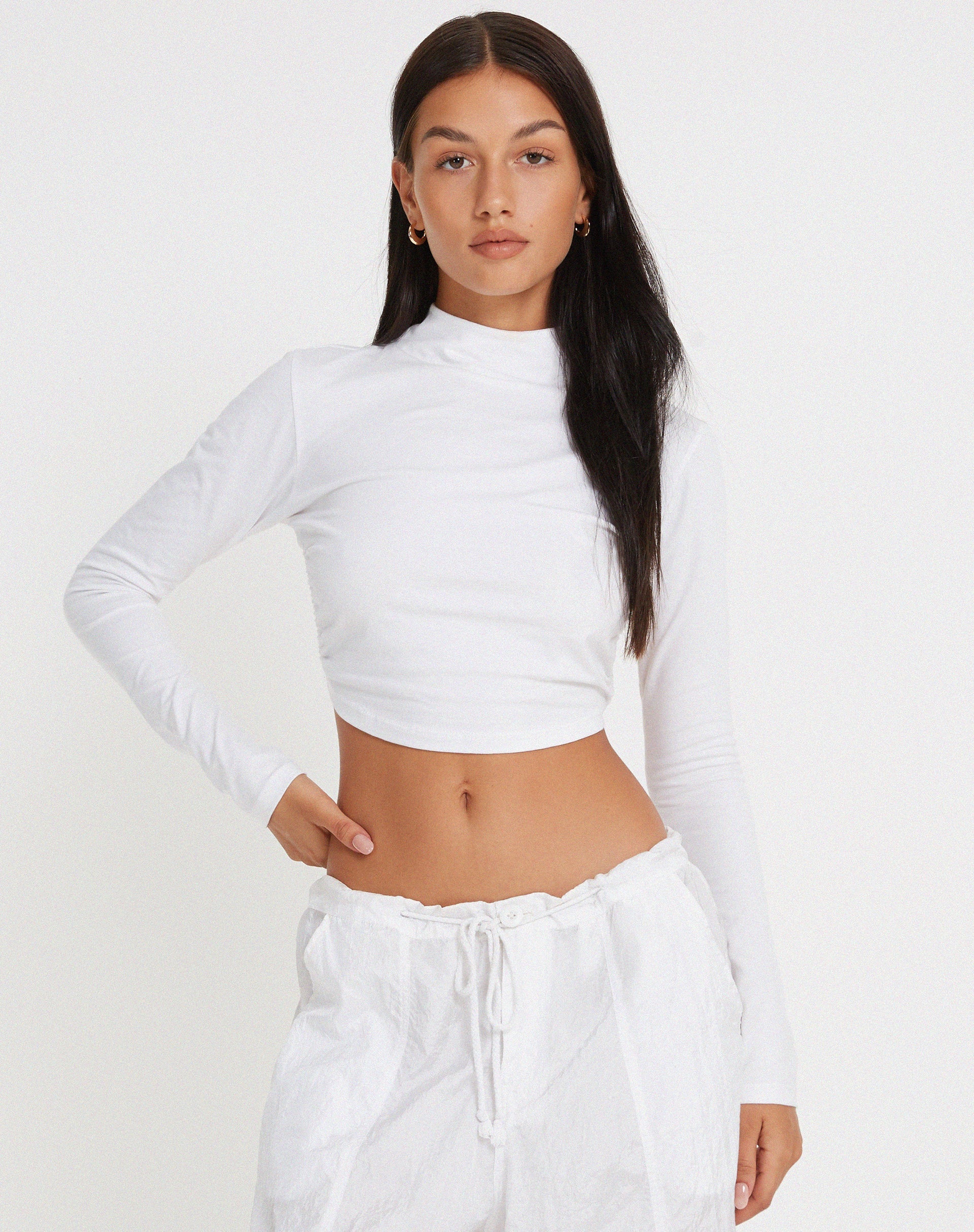 image of Quelia Crop Top in White