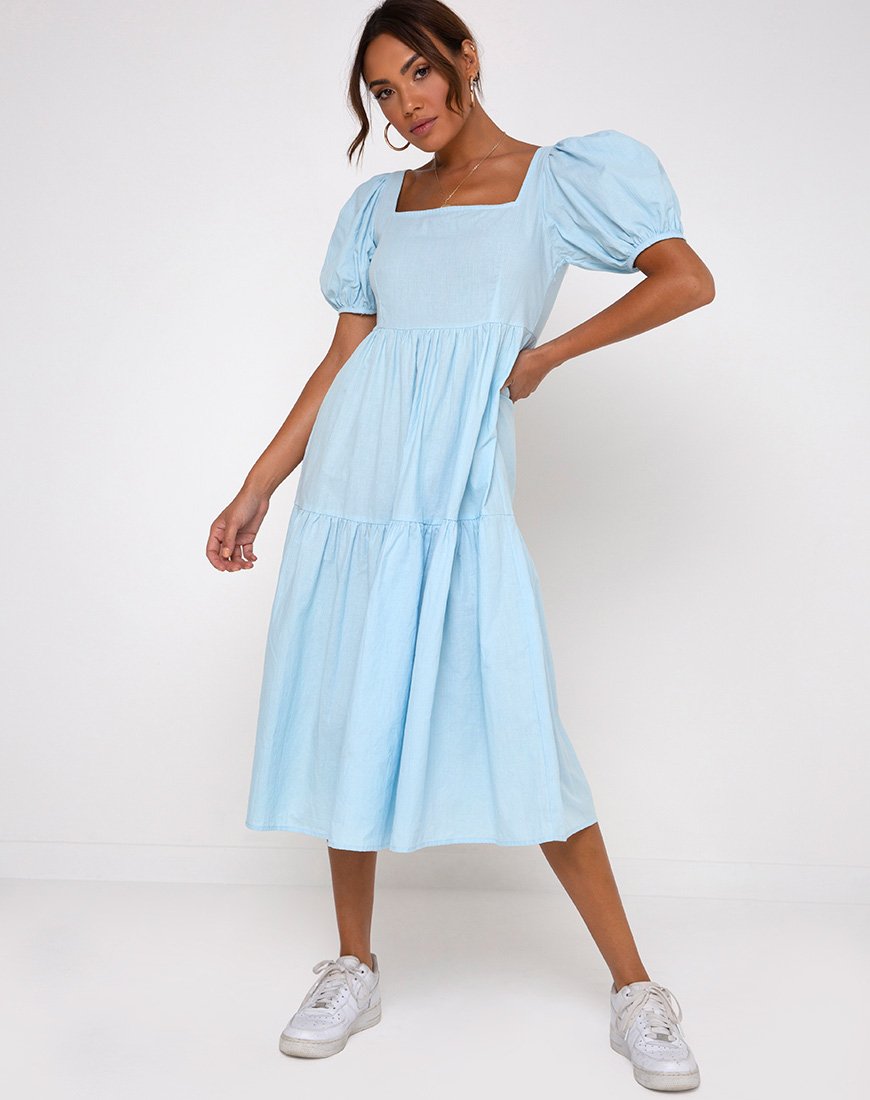 Image of Rachel Midi Dress in Sky Blue