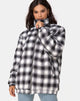 Image of Raven Jacket in Plaid Black White