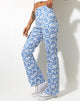 Image of Zoven Trouser in Love Checker Blue