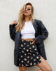 Image of Sheny Mini Skirt in Rose Garden Black