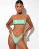 Image of Reema Tube Bikini Top in 70s Ripple Green