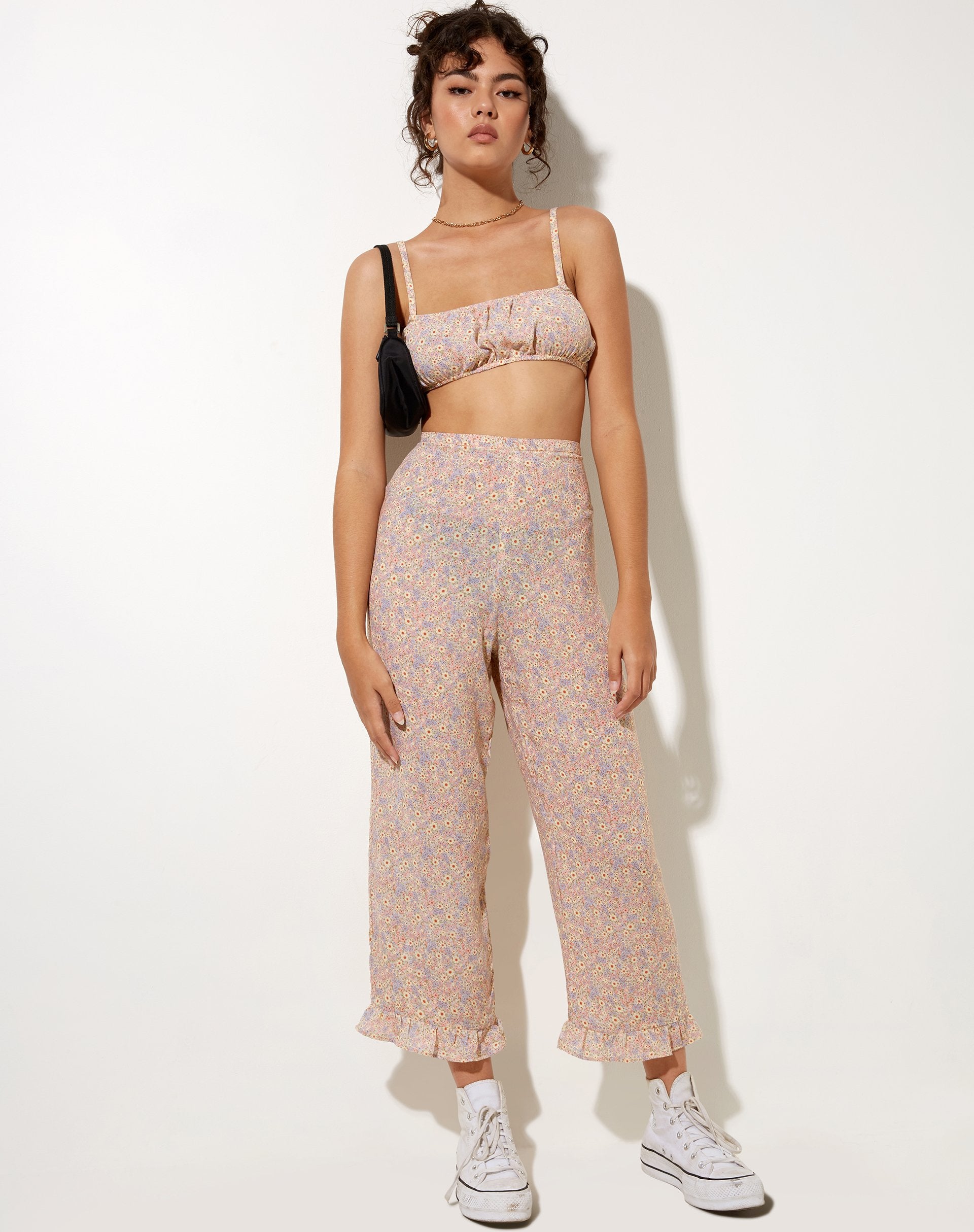 Image of Bianca Culotte Trouser in 70s Prairie Girl Floral
