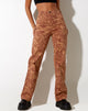 Image of Bhavna Trouser in Fluid Marbling Brown