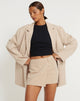 Image of Wahip Mini Skirt in Soft Tailoring Beige
