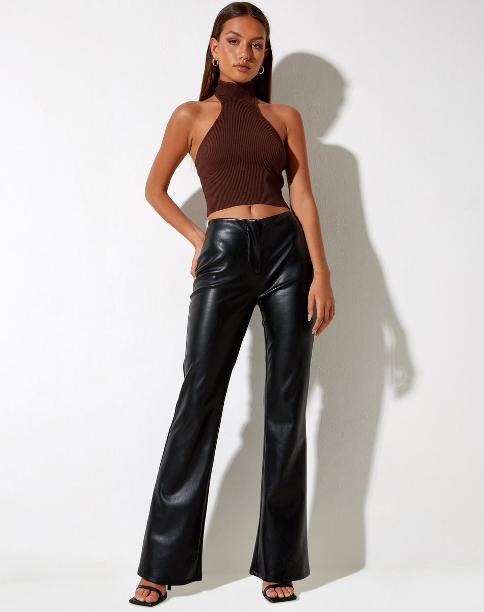 Cocoa Sleeveless Crop Top