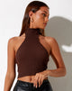 Image of Moila Crop Top in Knit Chocolate