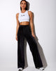 Image of Obeli Trouser in Rib Black