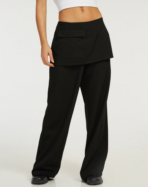 パンツ theredthread S classic skirt pants nomal THEREDTHREAD S classic skirt pants black