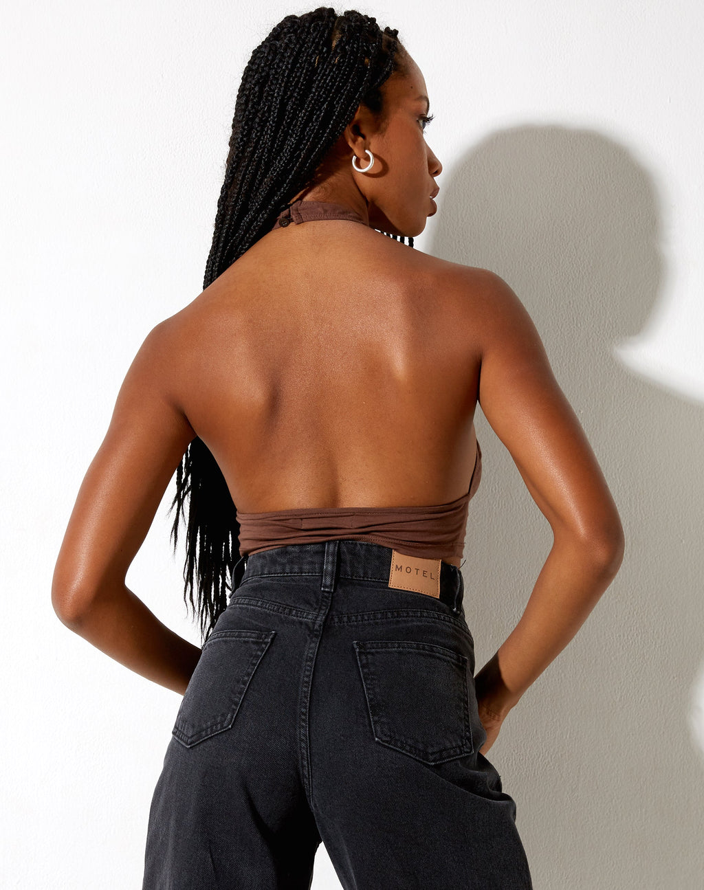 Silta Crop Top in Deep Mahagony