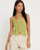 image of Tapa Cutout Top in Lime