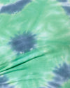 Green Blue Flower Tie Dye