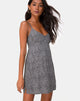 Image of Rilia Slip Dress in Ditsy Leopard Grey