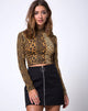 Image of Ring Mini Skirt in Twill Black