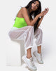 Image of Roid Trouser in Sheer White Clear Crystal