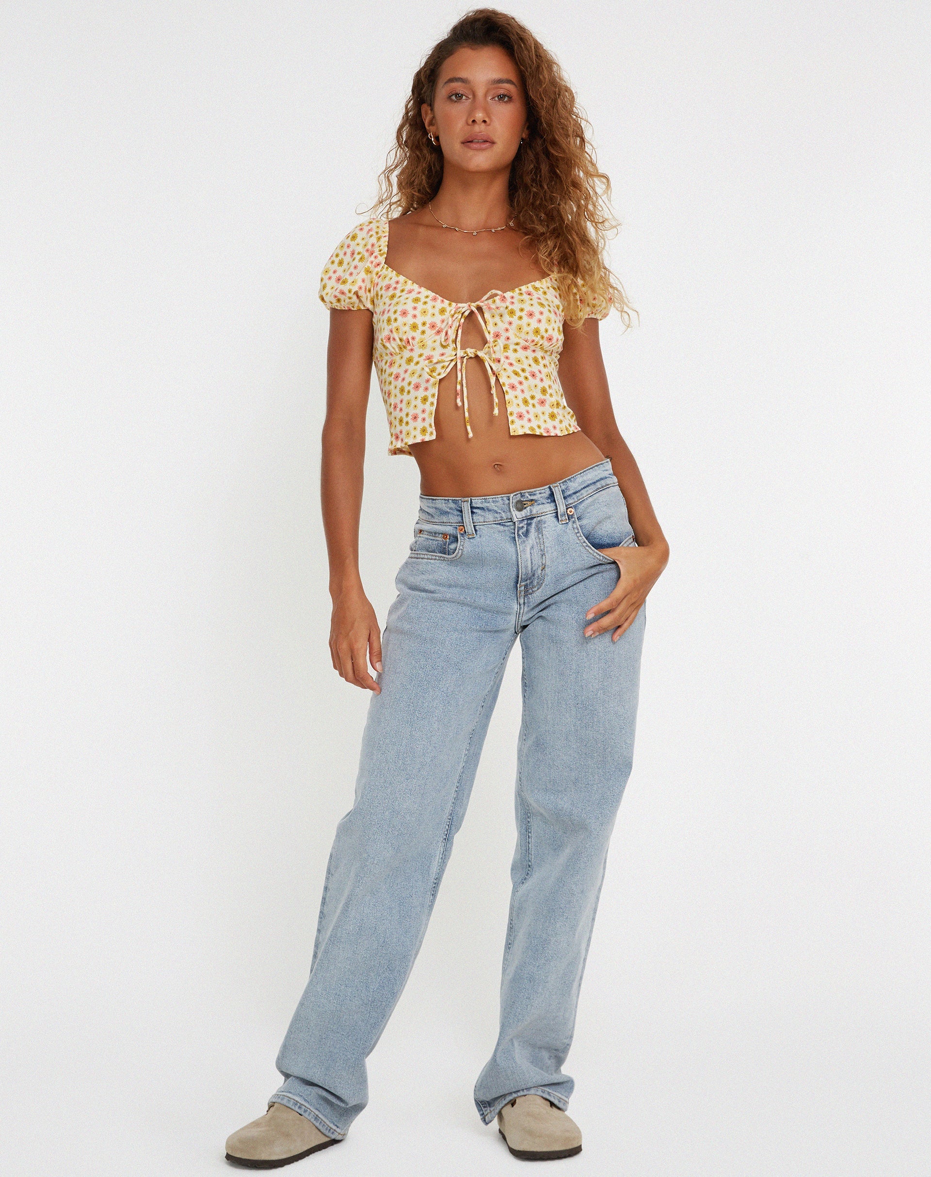 image of Rom Top in Daisy Chain Cream
