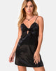 Image of Ronina Dress in Heavy Satin Black