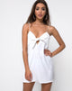 Image of Roppan Slip Dress in Satin Ivory