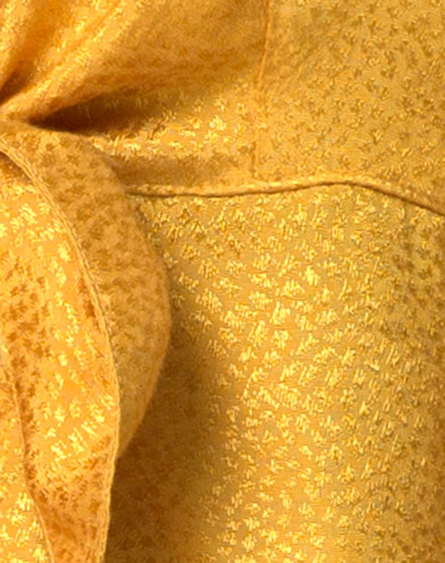 Image of Roppan Slip Dress in Satin Mustard