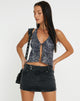 image of Roula Halter Top in Rar Leopard Grey