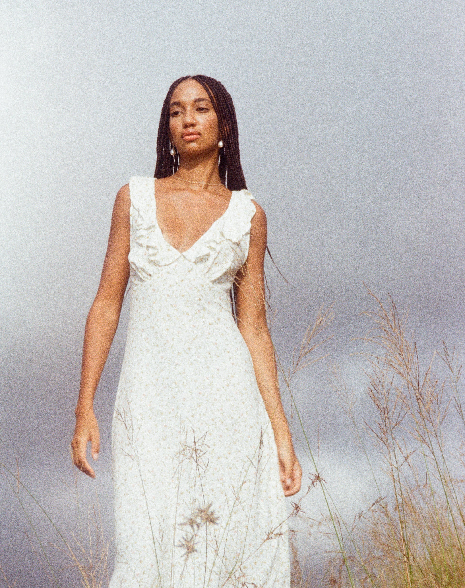 White Floral Print Midi Dress | Rufiso motelrocks-com-us White Floral Print Midi Dress | Rufiso motelrocks-com-us