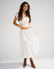 image of Midaxi Skirt in White