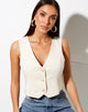 Image of Safar Vest in Cream