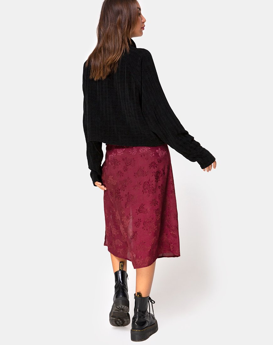 H&M Burgundy Satin Skirt | REFASH – REFASH Malaysia