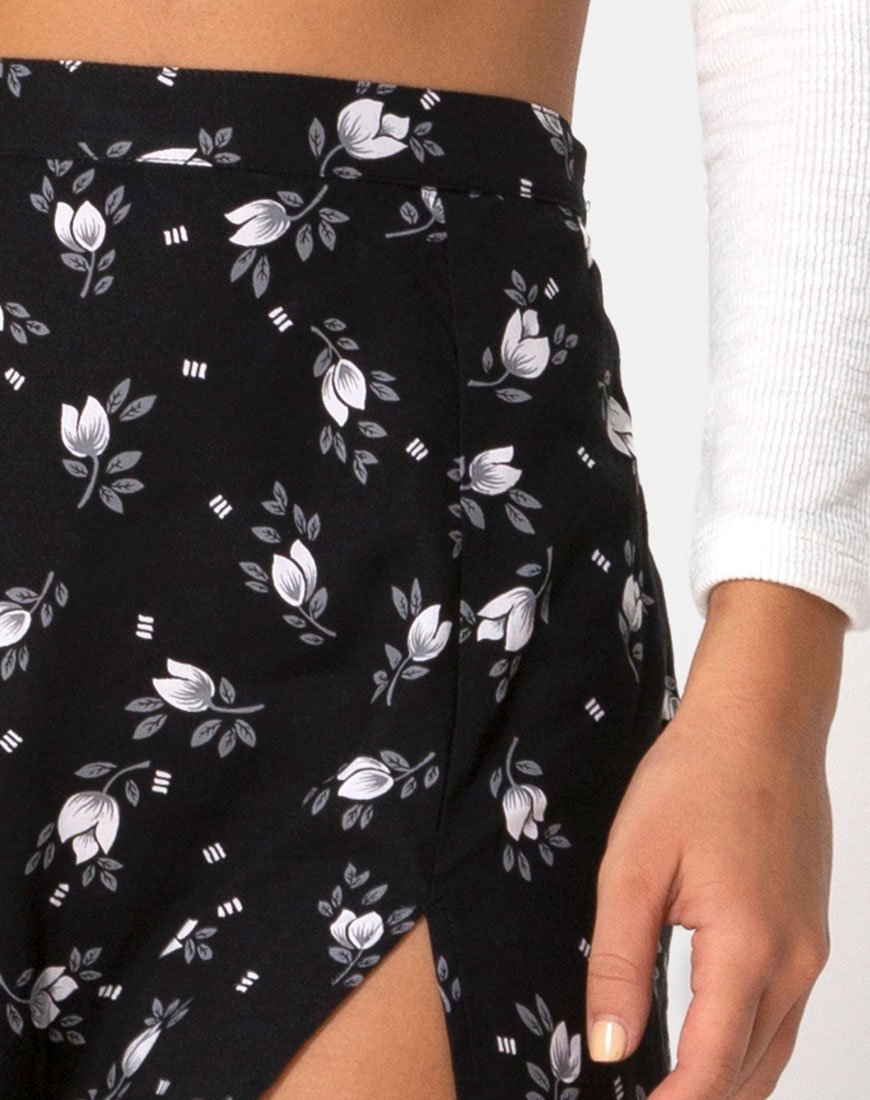 Image of Saika Midi Skirt in Dark Tulip