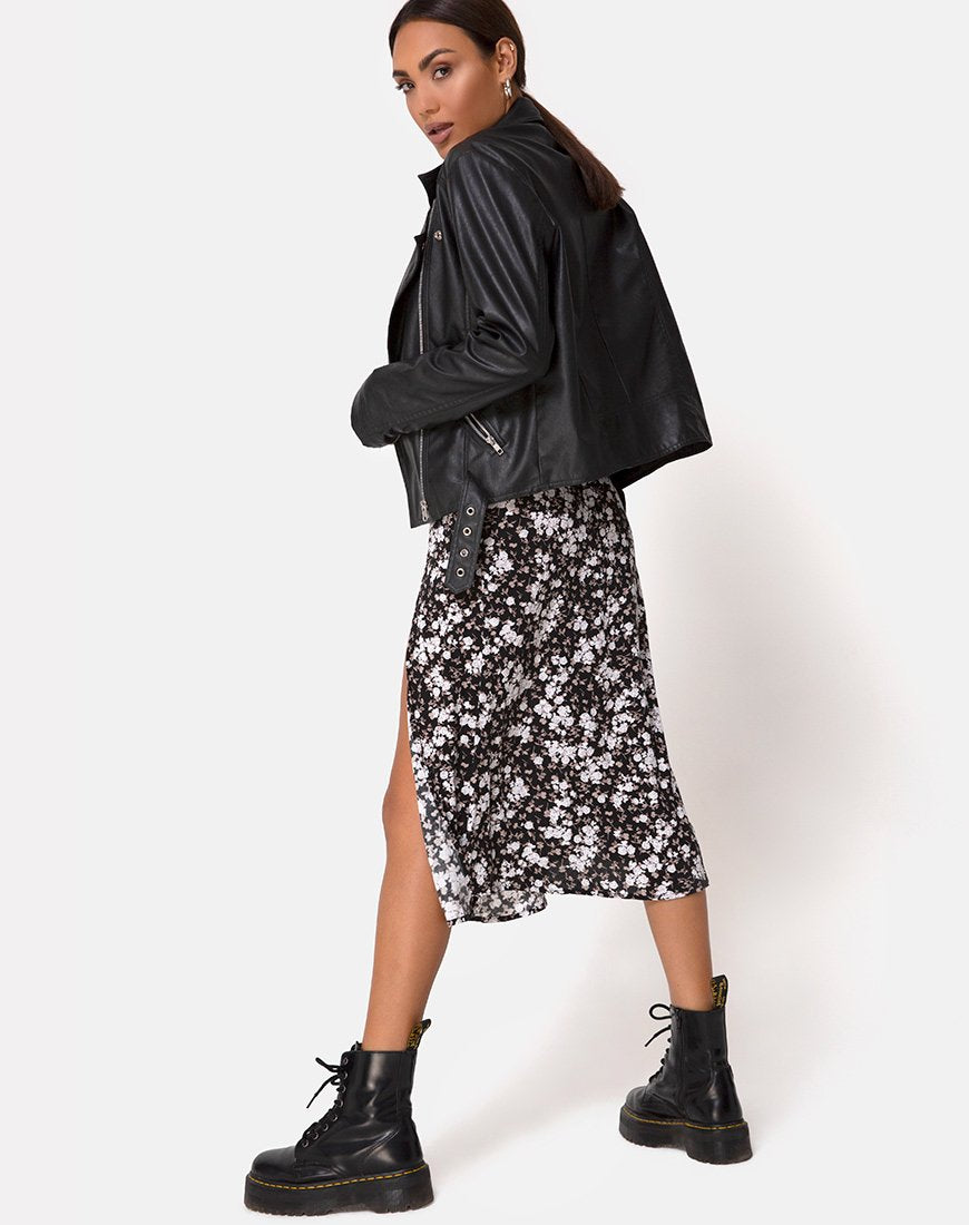 Image of Saika Midi Skirt in Dark Wild Flower