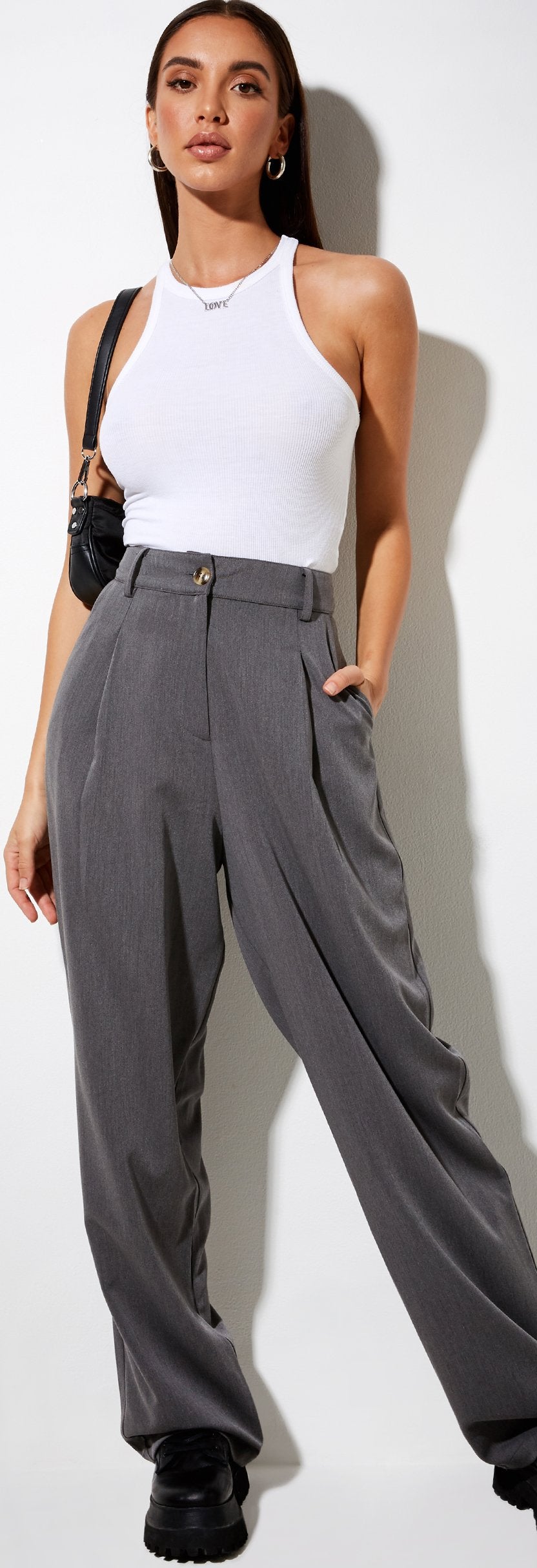 Pantalón Sakila en Tailoring Charcoal