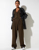 image of Sakila Trouser in Pinstripe Brown