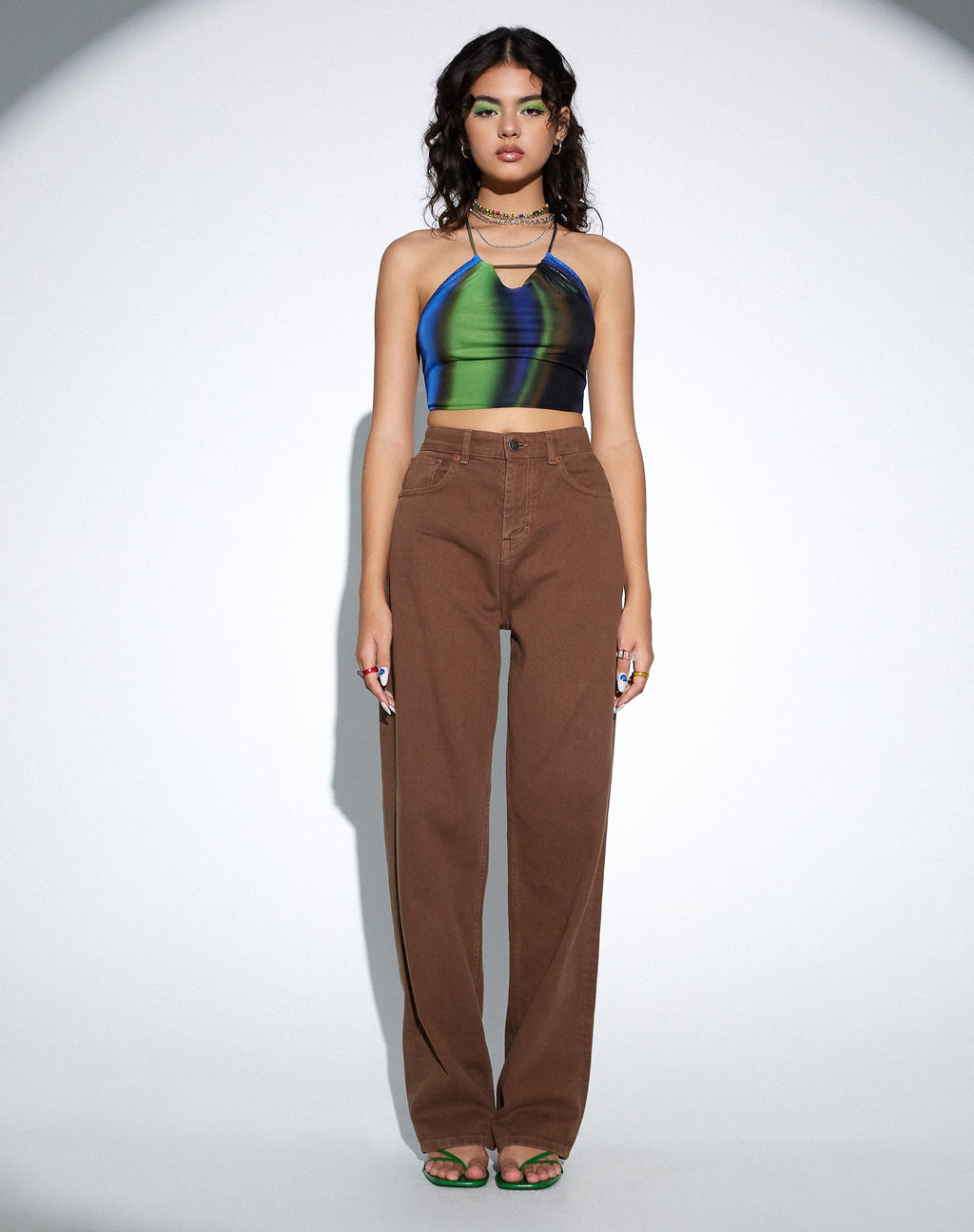 PARALLEL JEANS RICH BROWN 45