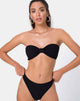 Image of Samara Bikini Top in Crinkle Rib Black