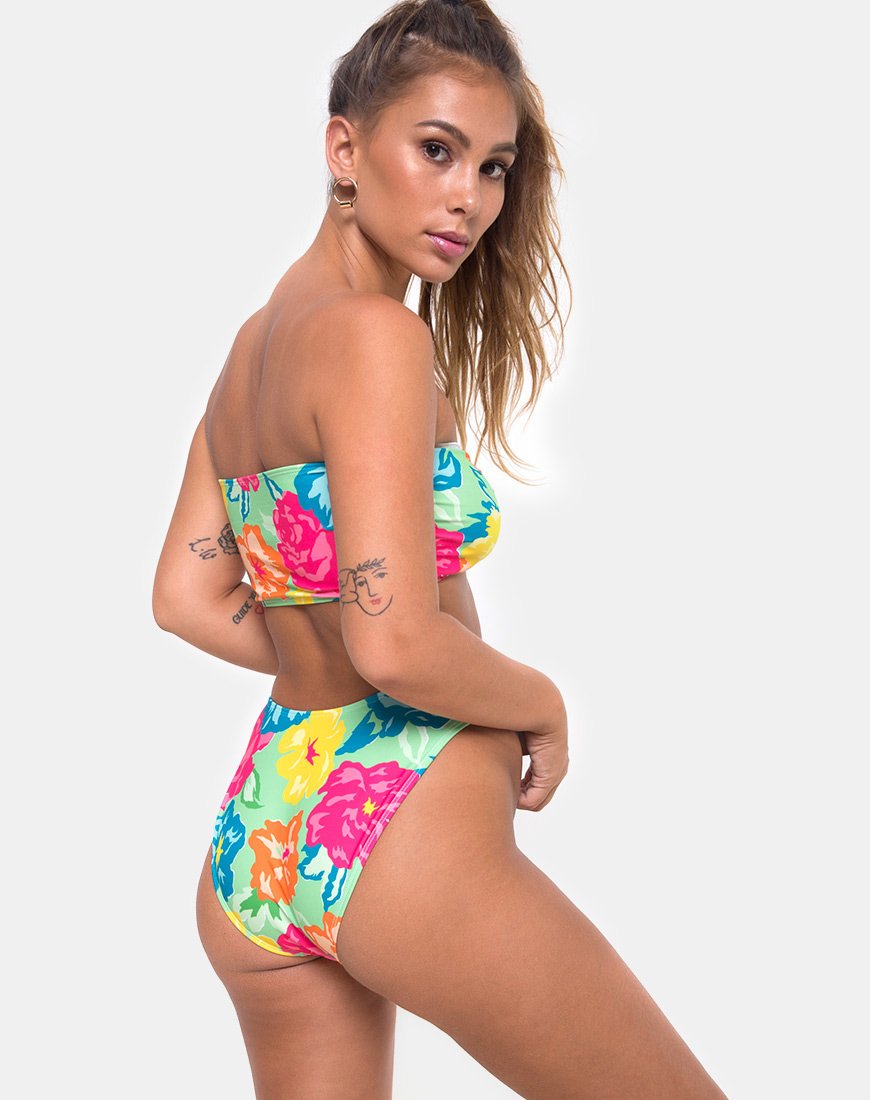 Image of Samara Bikini Top in Tropicana Floral