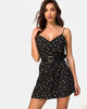 Image of Sanna Slip Dress in Pretty Petal Black