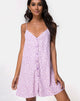 Image of Sanna Slip Dress in Ditsy Rose Lilac