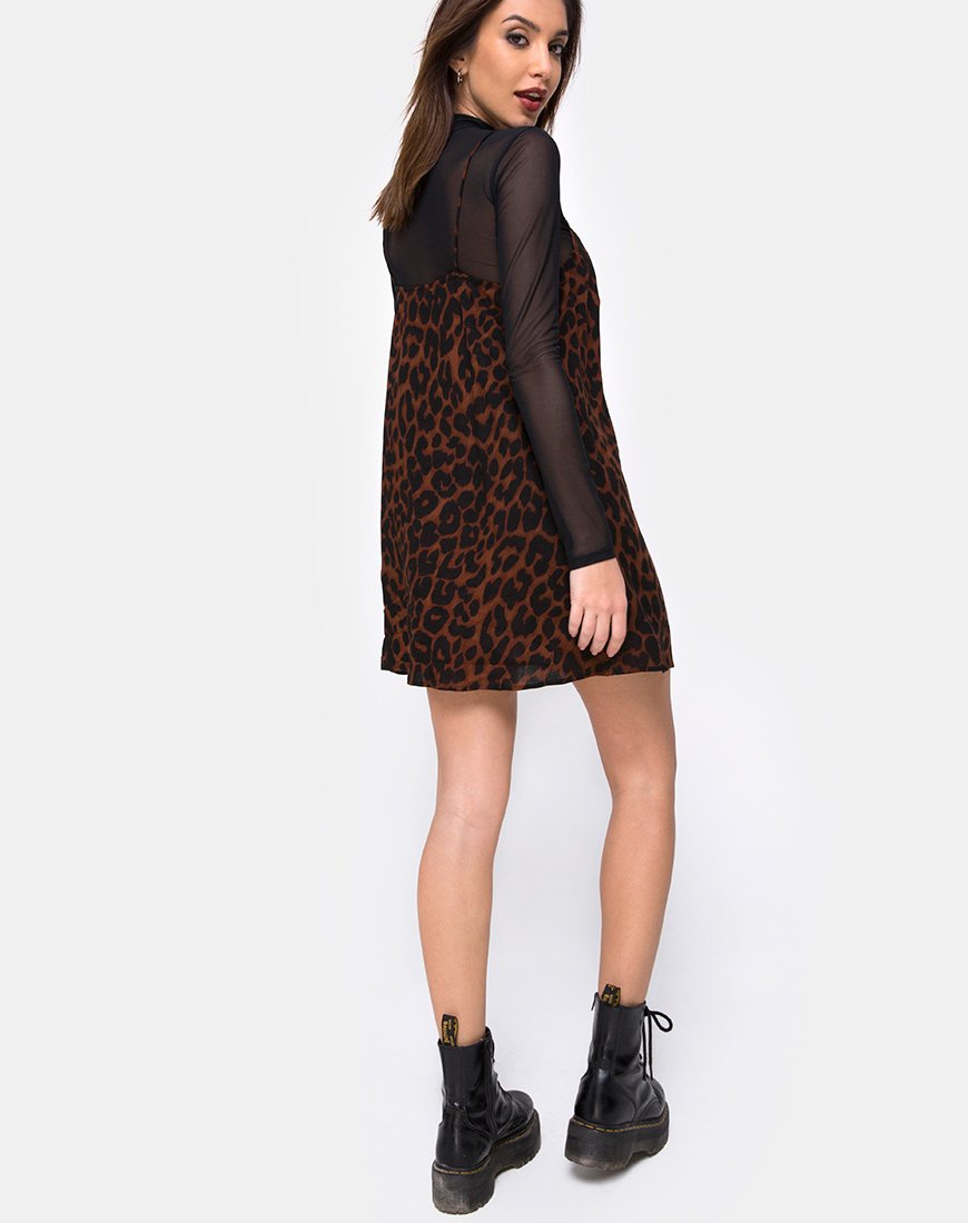 Sanna slip dress in 2025 oversize jaguar by motel