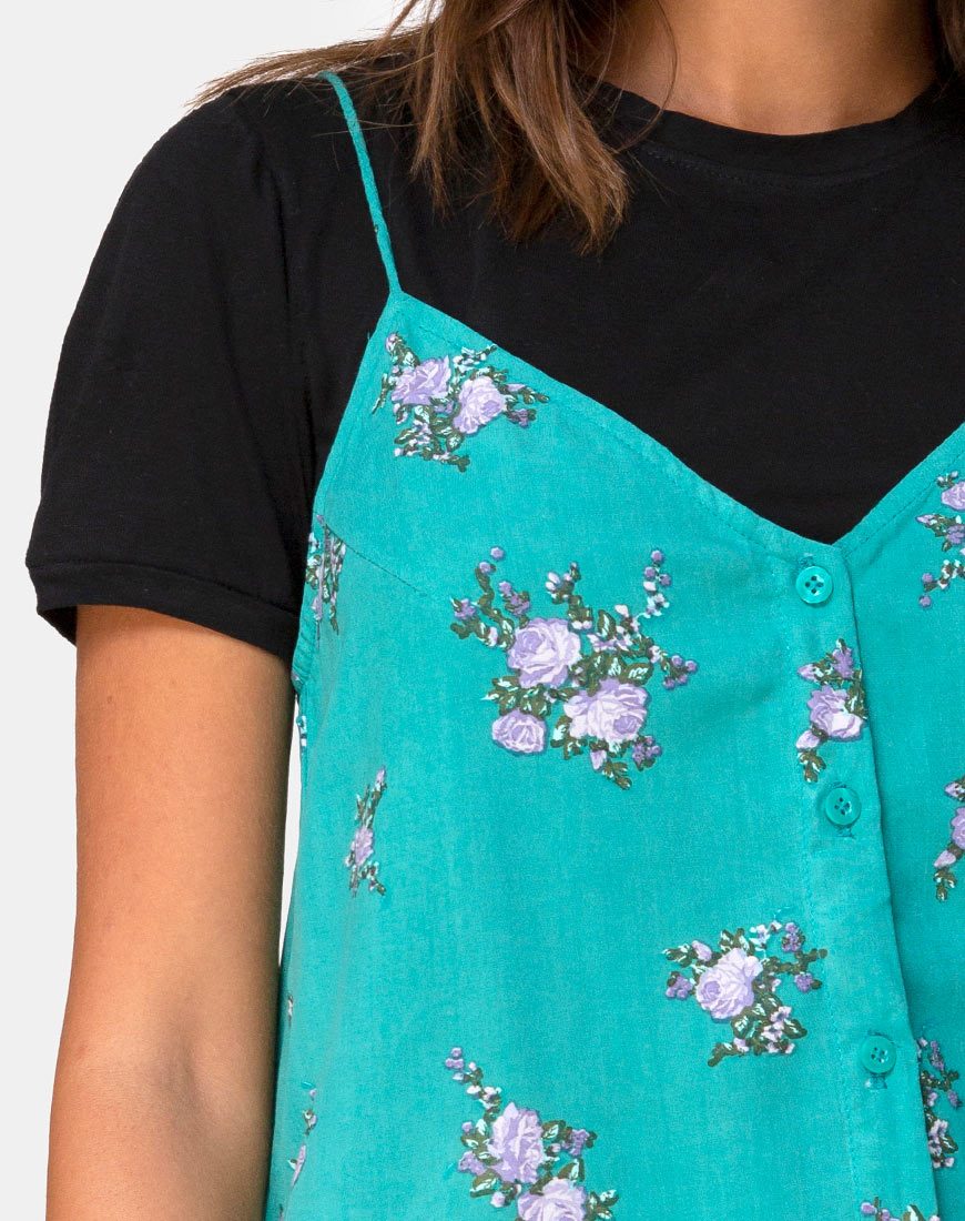 Sanna Slip Dress in Soi Rose Green motelrocks-com-us Sanna Slip Dress in Soi Rose Green motelrocks-com-us