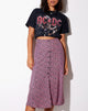 Image of Sanya Midi Skirt in Floral Fun Pink